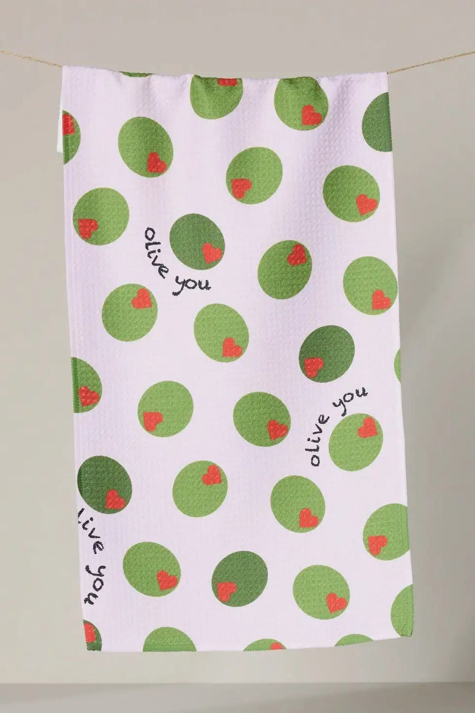 Olive You Bar Towel, Accessories, Towels, Pool Towels, Beach Towels, House Accessories, Adeline Boutique, Dallas Boutique
