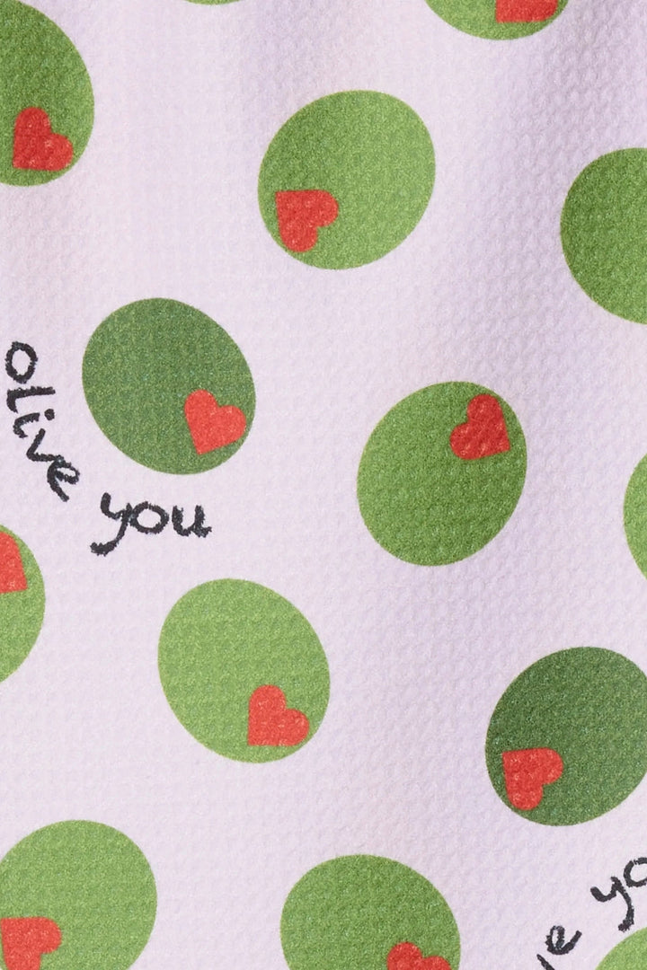 Olive You Bar Towel, Accessories, Towels, Pool Towels, Beach Towels, House Accessories, Adeline Boutique, Dallas Boutique