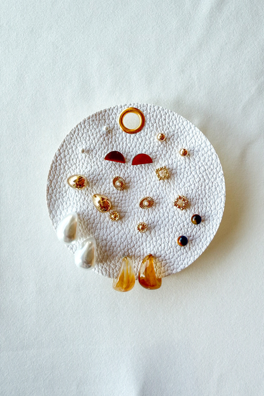 Pearl & Gold Stud Hoop Set, Earring Set, Adeline Boutique, Dallas Boutique, Accessories, Jewelry, Cheetah Print