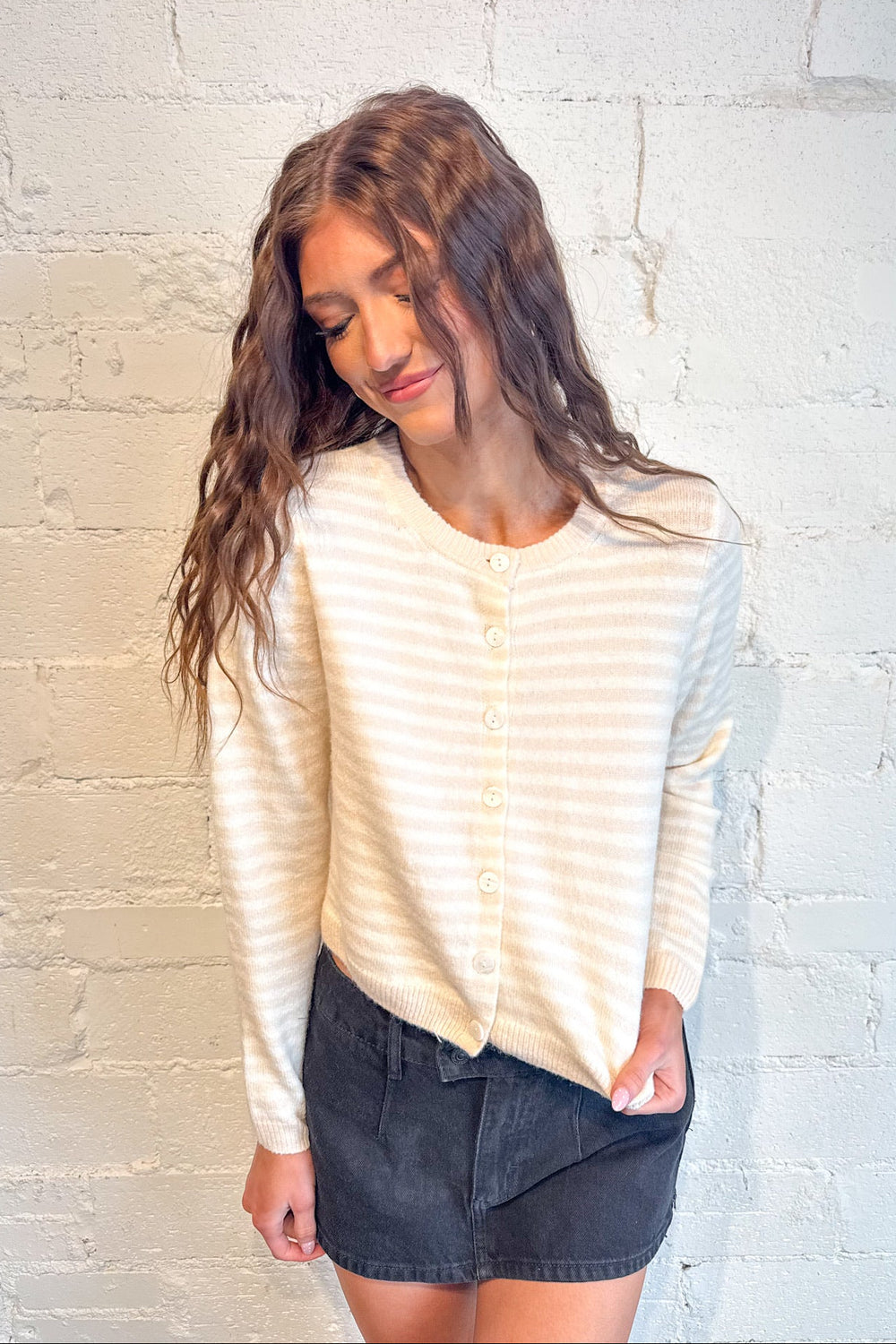 Deja Cropped Cardigan, Cardigan, Spring Styles, Sweaters, Adeline Boutique, Dallas Boutique,Tops , Pullover Sweater