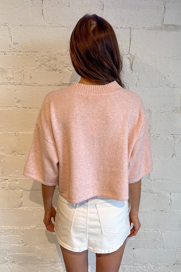 Livia Boxy Cropped Cardigan, Cardigan, Sweater, Tops, Knit Top, Short Sleeve Cardigan, Fall Styles, Spring Styles, Adeline Boutique, Dallas Boutique, Women's Clothing Boutique