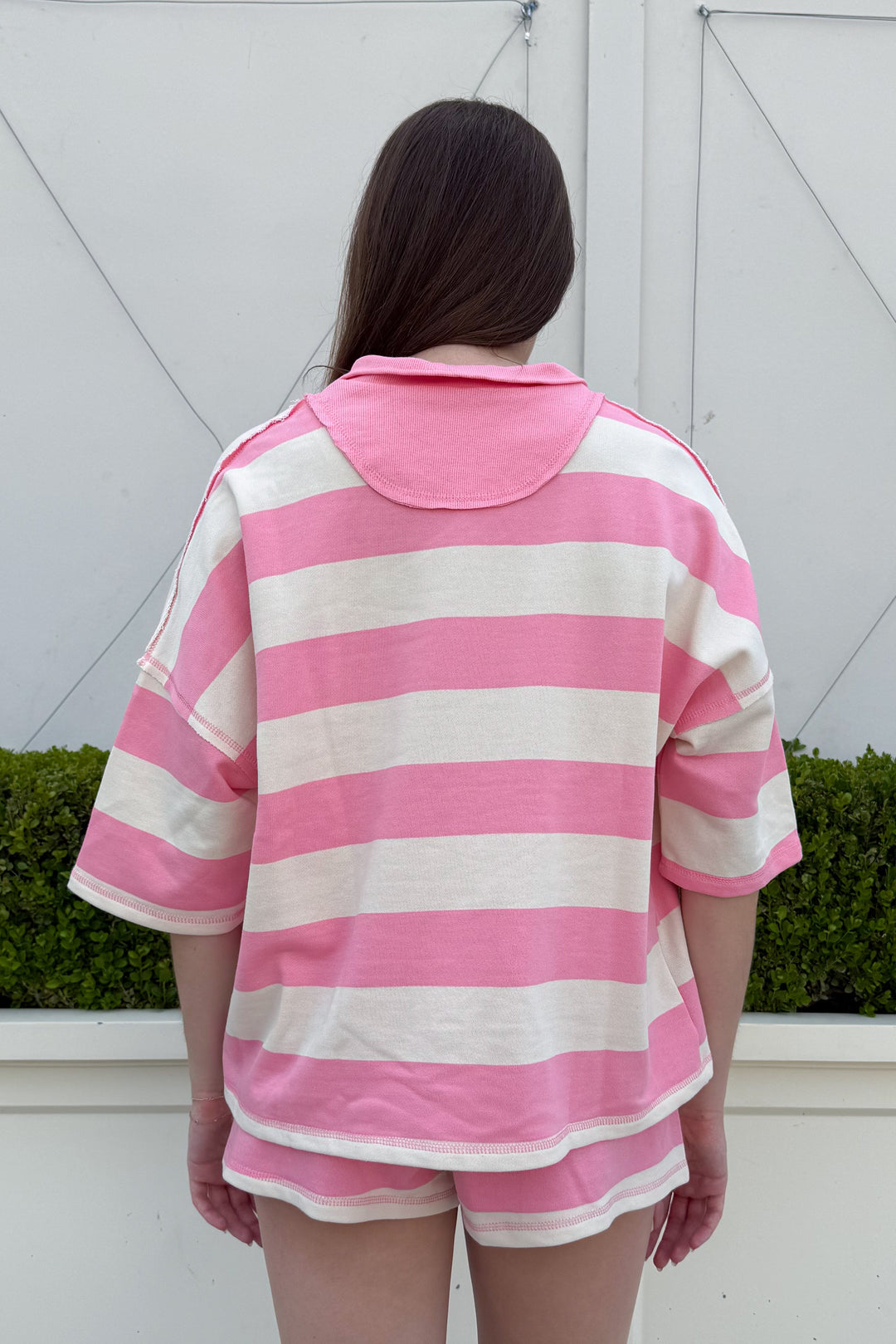 Pink Sand Shorts Back, adeline boutique, dallas boutique, boutique