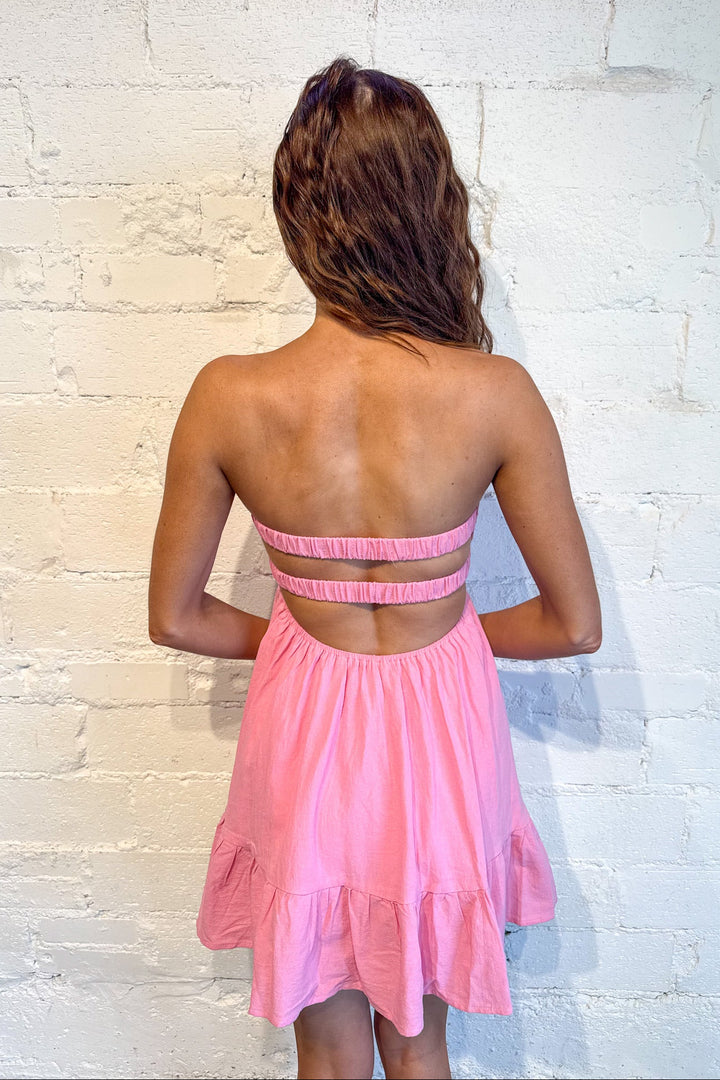 Summer Nights Romper Dress, Mini Dress, Strapless Dress, 4th of July Styles, Adeline Boutique, Dallas Boutique, Summer Dresses