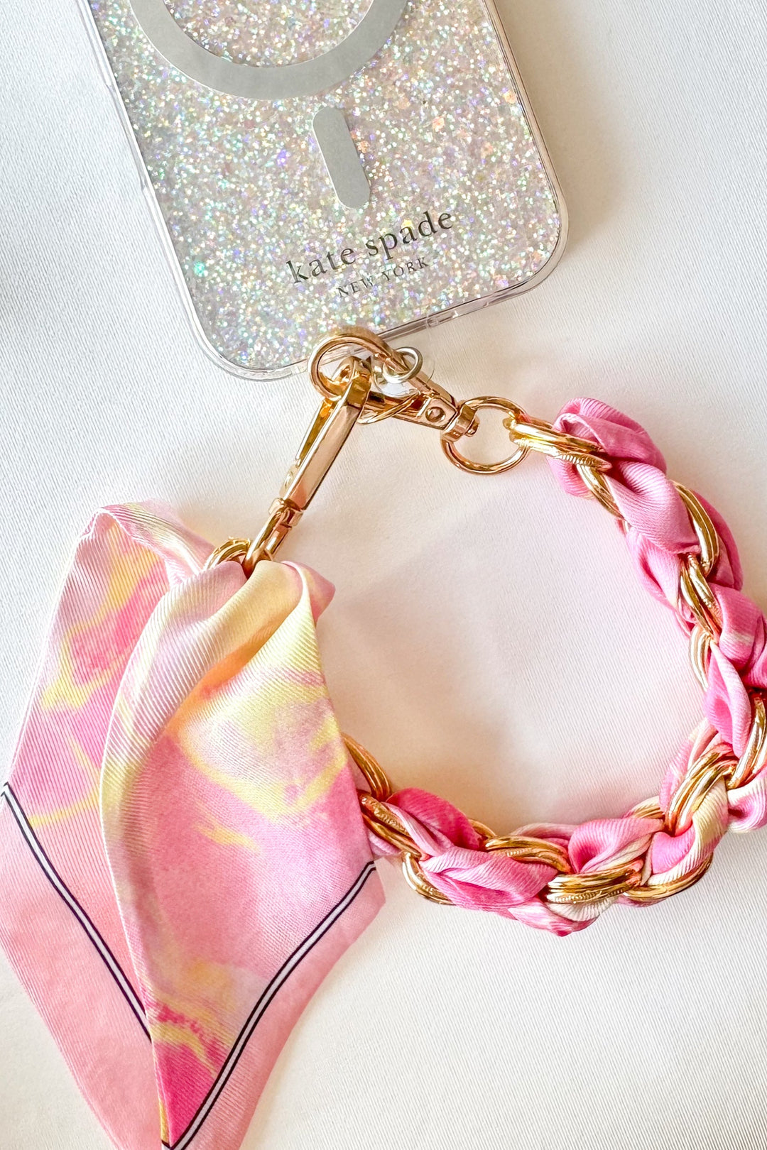 Pink Tie Dye Phone/Key Chain, Key Chain, Accessories, Adeline Boutique, Dallas Boutique, Phone Accessory 