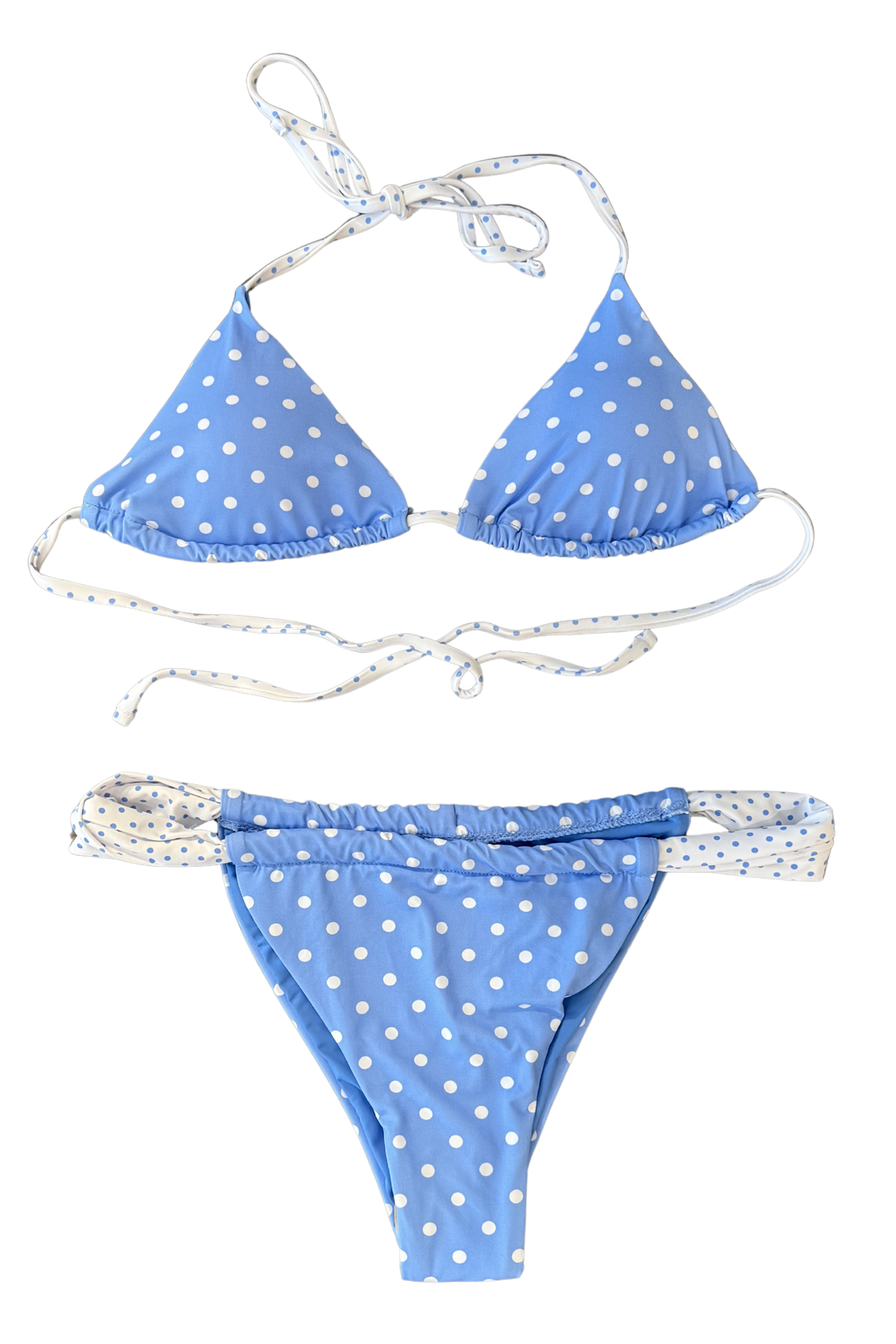 Blue Polka Dot Bikini Bottoms, swimsuit, swimsuits, swim, swimwear, dallas boutique, boutique, adeline boutique