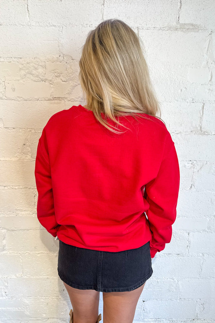 Put it on Santa's Tab Graphic Sweatshirt, Graphic Sweatshirt, Holiday Sweatshirt, Crewneck, Adeline Boutique 