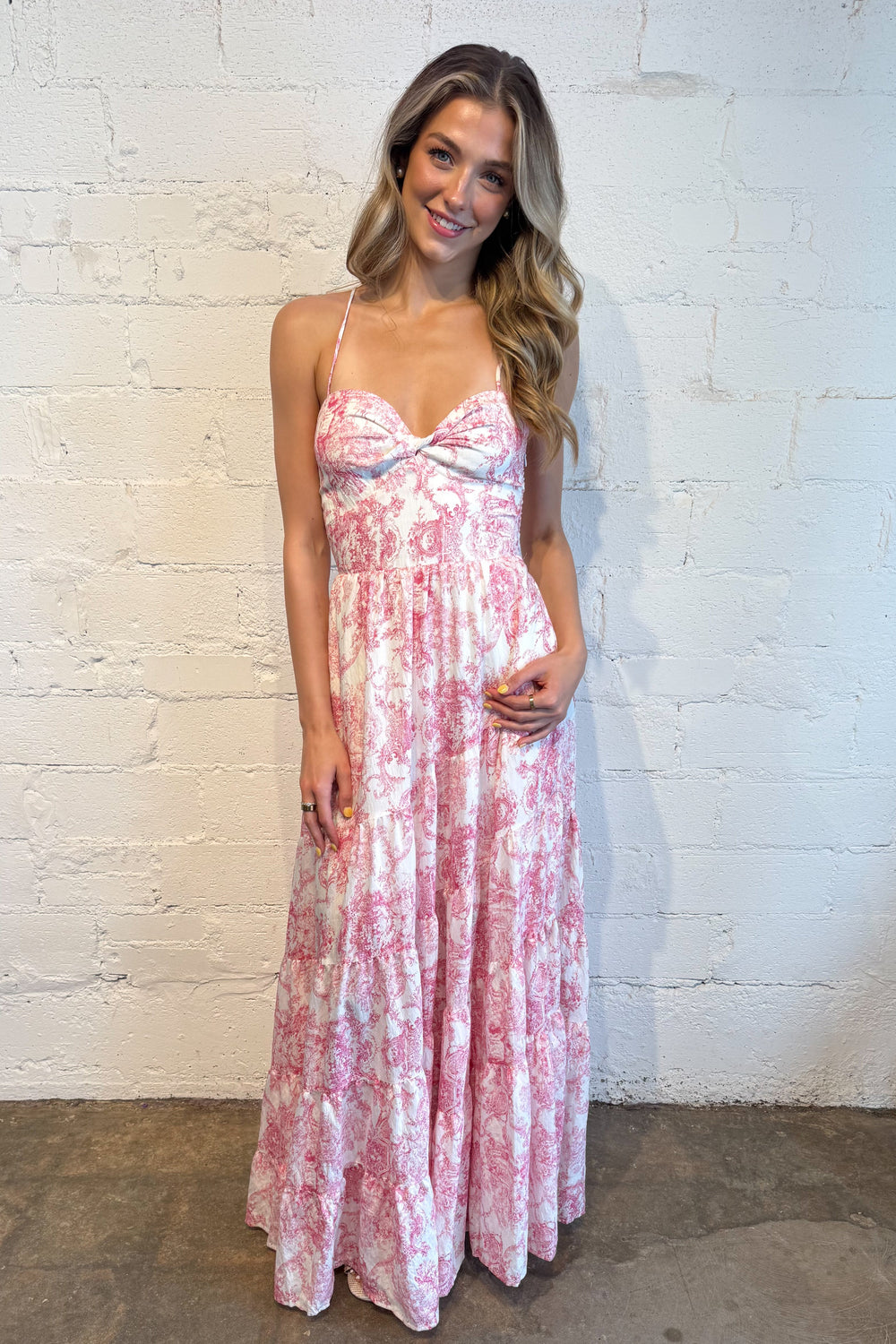 Red Coastal Crush Maxi Dress, dress, dresses, dallas boutique, boutique, adeline boutique