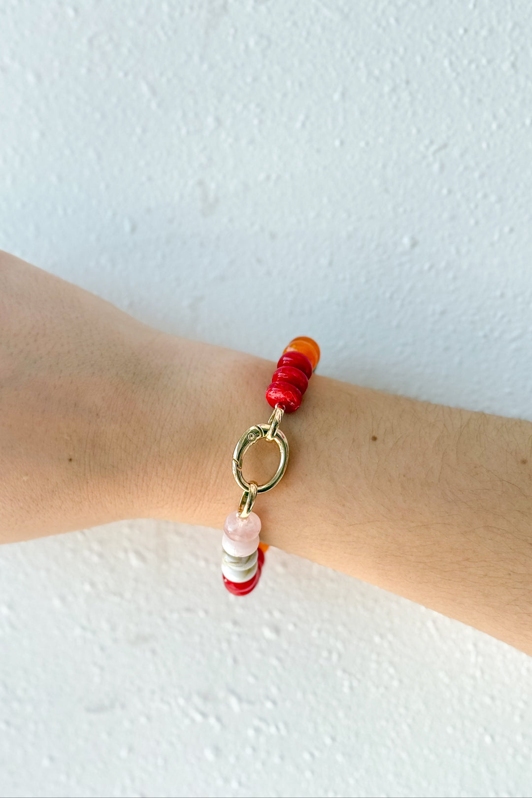 Red Multi Stone Bracelet, Stone Bracelet, Bracelets, Accessories, Adeline Boutique, Boutique Jewelry