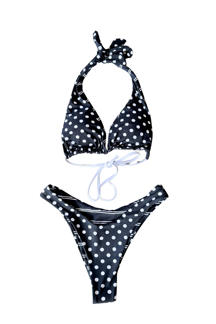 Reversible Stripe/Polka Dot Bikini Bottoms, swim, swimsuit, swimwear, dallas boutique, boutique, adeline boutique