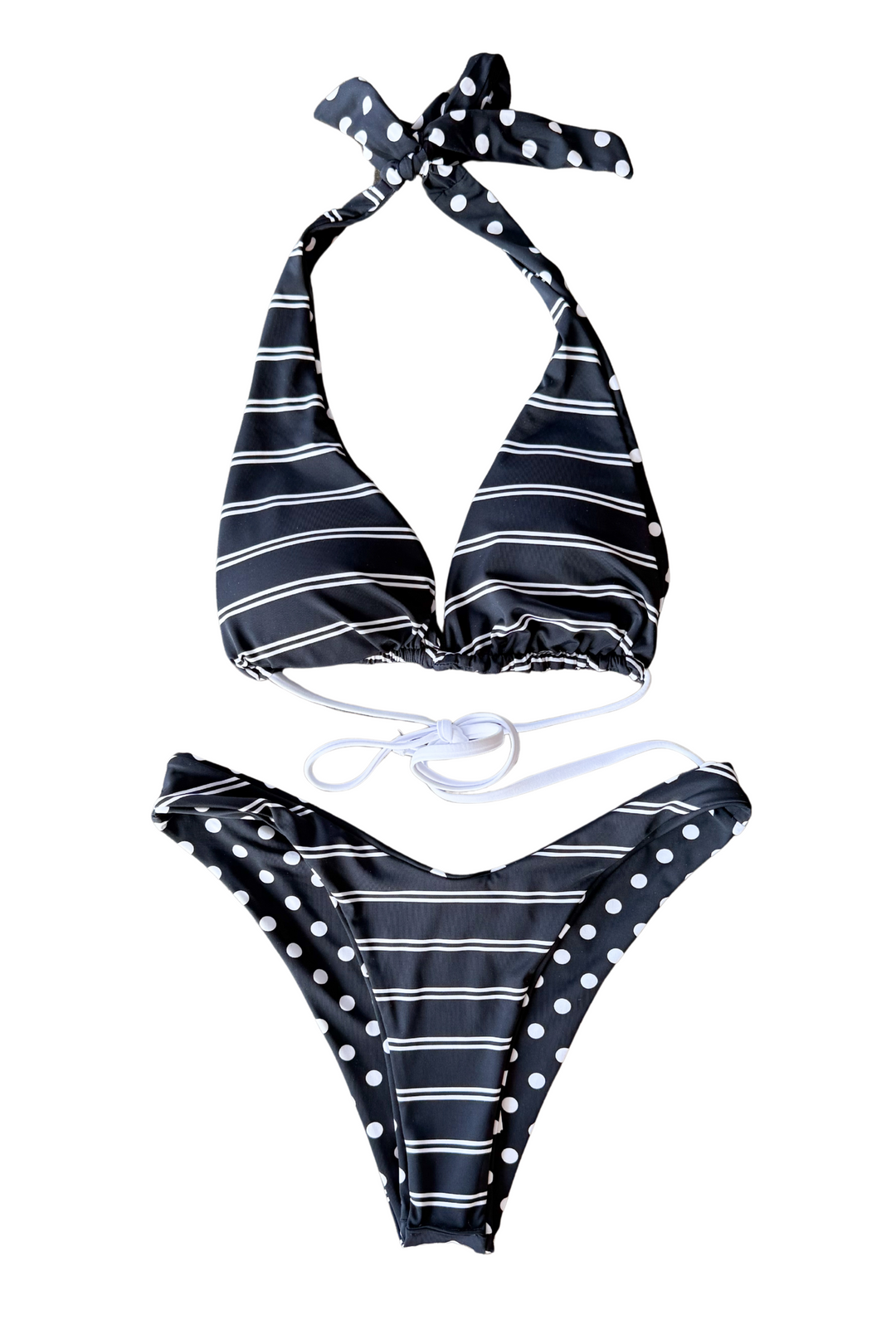 Reversible Stripe/Polka Dot Bikini Bottoms, swim, swimsuit, swimwear, dallas boutique, boutique, adeline boutique
