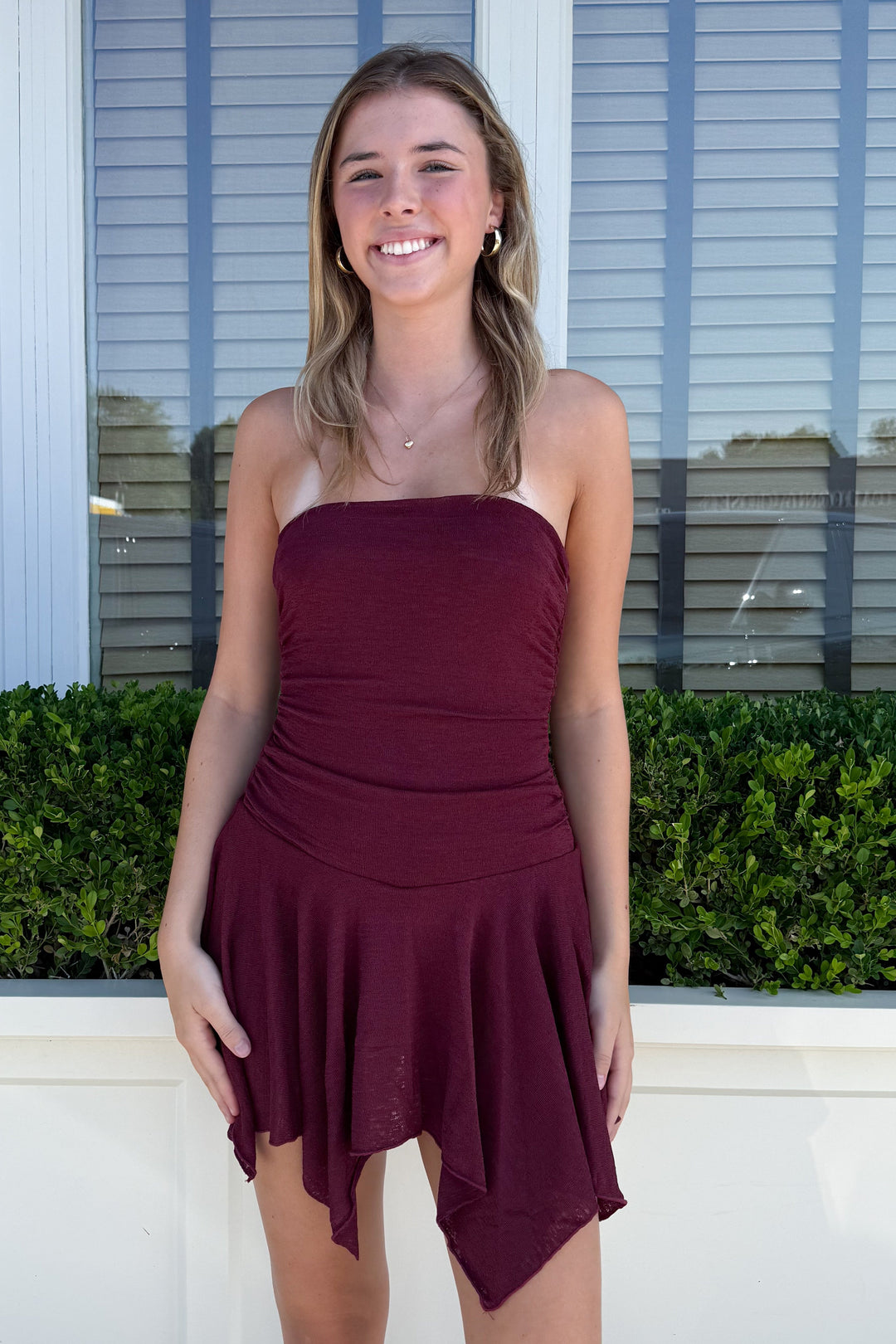 September Stroll Dress Crimson, adeline boutique, dallas boutique, boutique