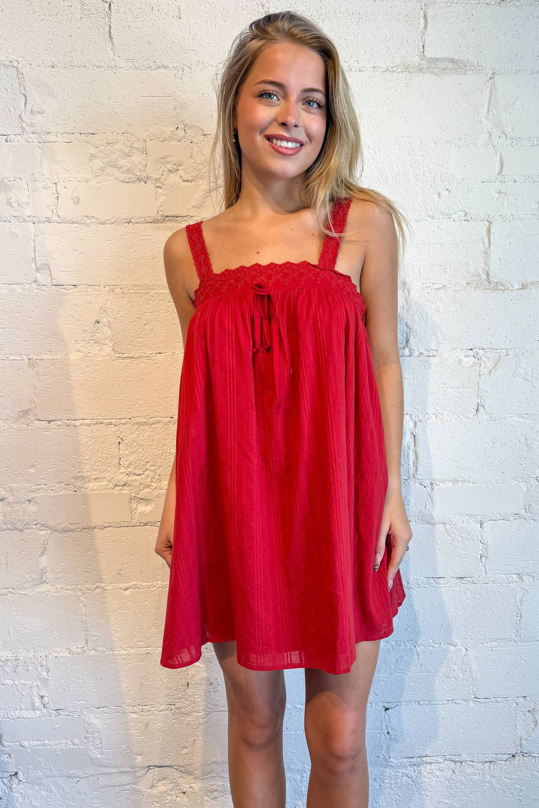 red dress, gameday dress, gameday outfit, gameday, red casual dress