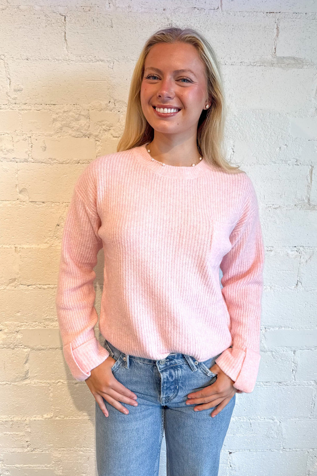 Soft Petal Sweater,Sweater, Knit Top, Fall and Winter Styles, Adeline Boutique, Dallas Boutique, Tops, Basic Tops