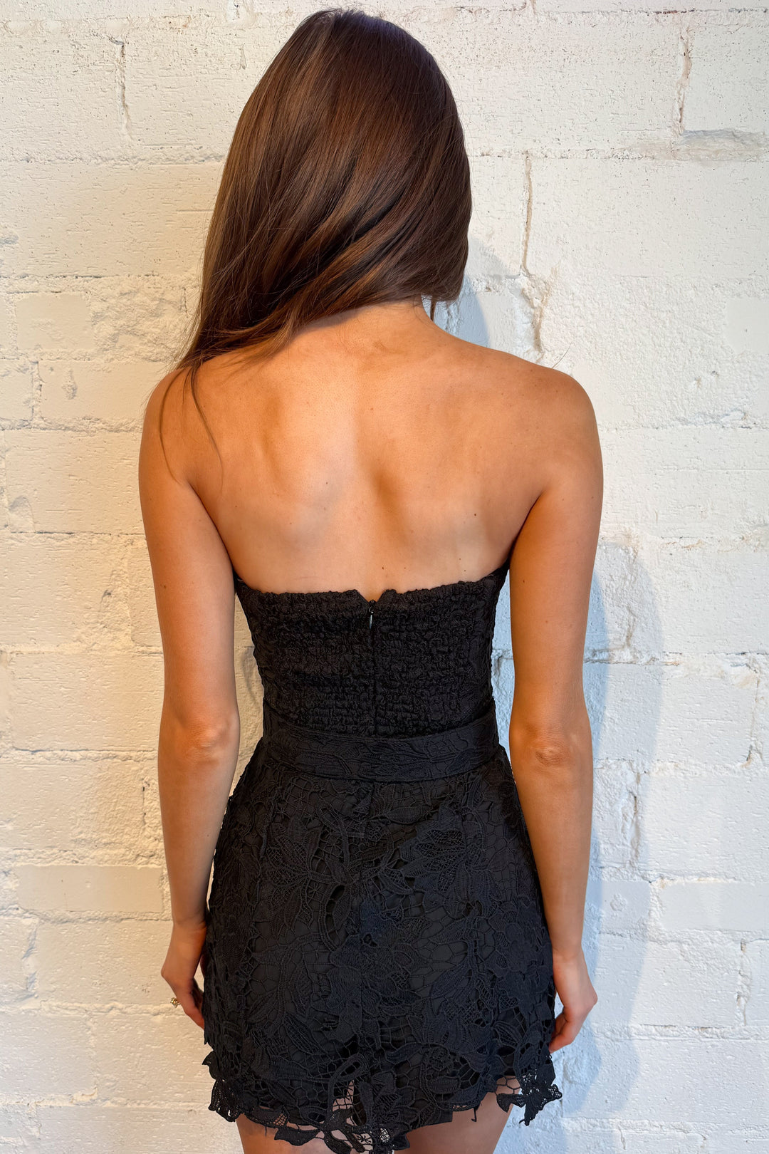 Stop & Stare Dress Black Back, adeline boutique, dallas boutique, boutique