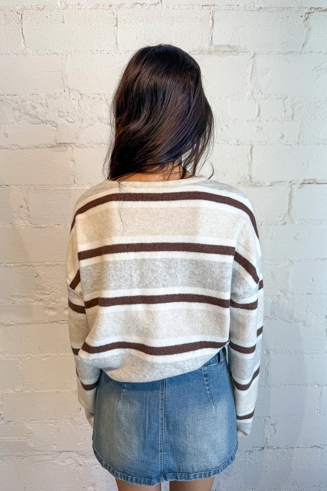 striped sweater, button down sweater, fall sweater, striped sweetheart cardigan