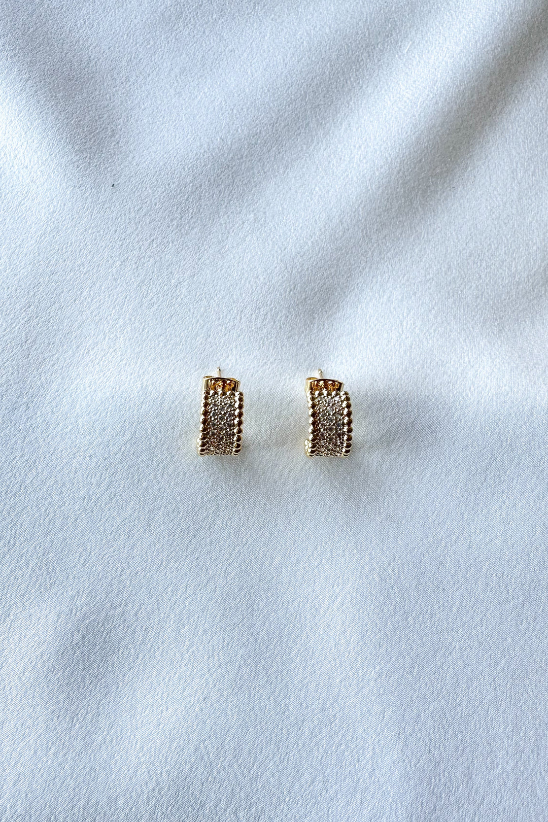 Sun Glimmer Mini Hoop Earrings, Jewelry, Accessories, Hoop Earrings, Adeline Boutique, Dallas Boutique, Boutiques