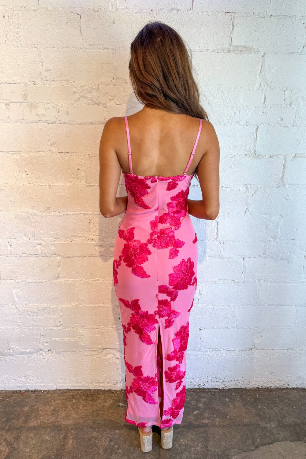 Sunset Pink Maxi Dress, Maxi Dress, Wedding Guest Dress, Pink Dress, Maxi, Boutique Dresses, Adeline Boutique, Dallas Boutique