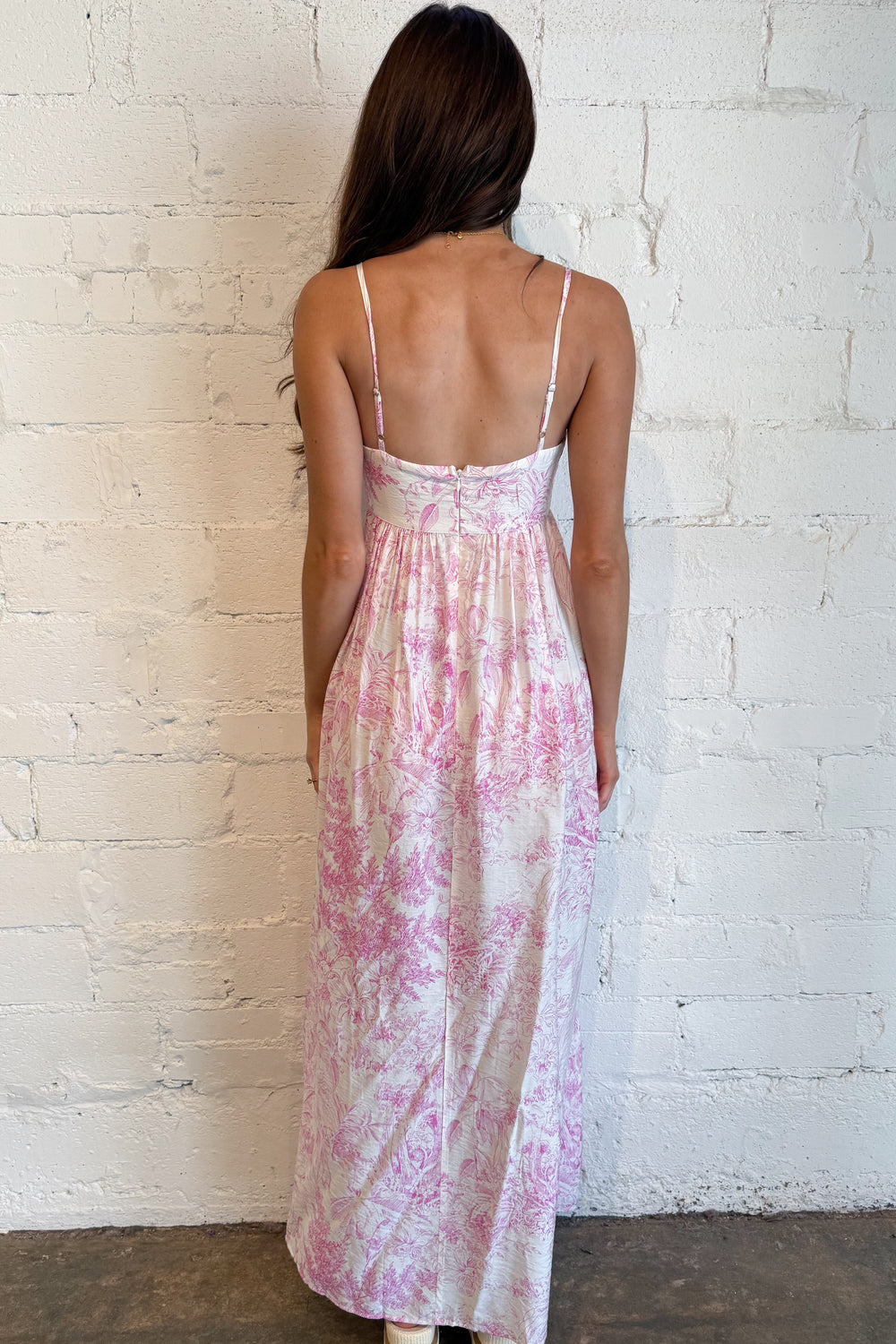 Sweet Escape Maxi Dress Back, adeline boutique, dallas boutique, boutique