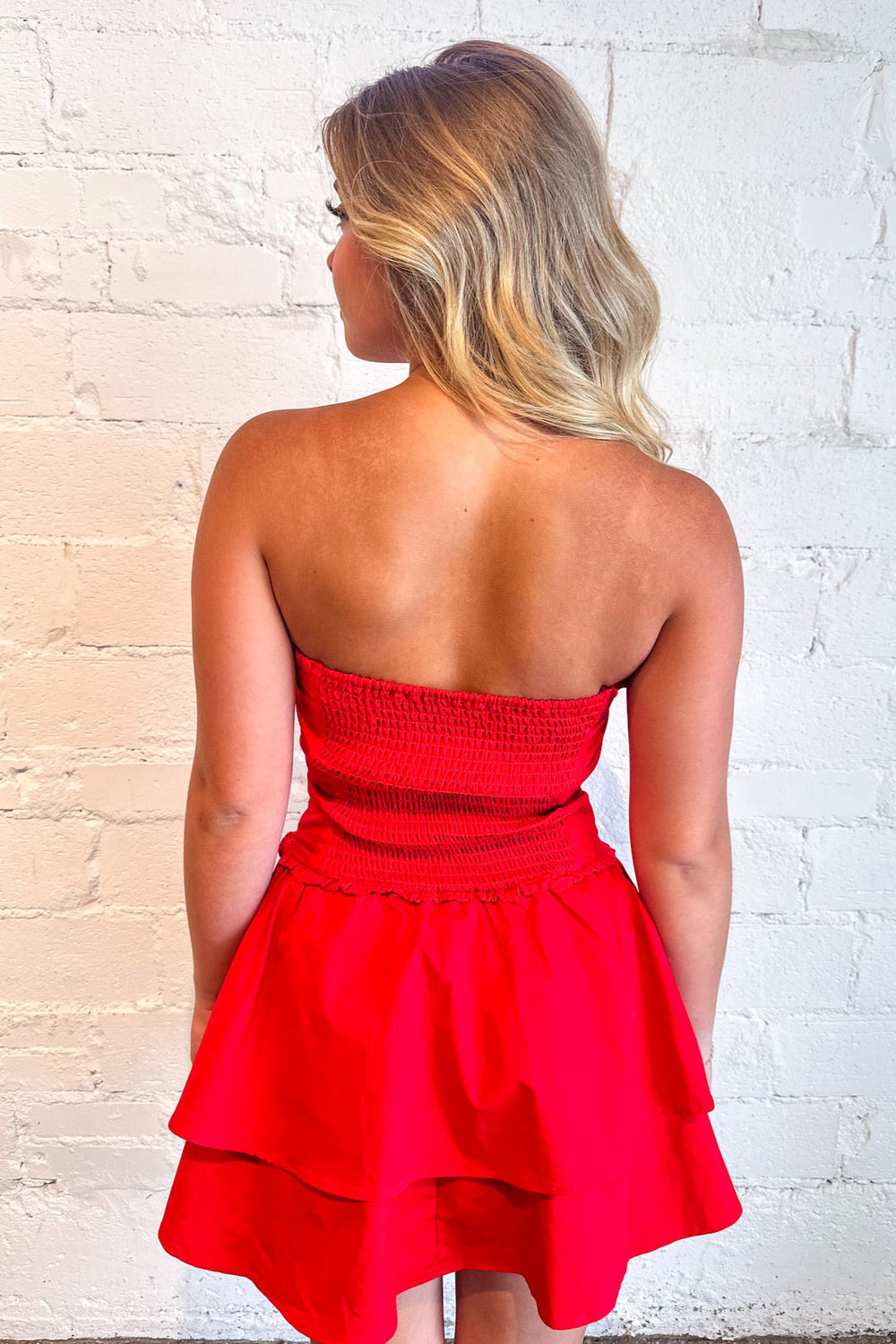 Sweet Escape Strapless Mini Dress, Strapless Dress, Summer Dress, 4th of July Outfits, Dresses, Adeline Boutique, Boutiques, Dallas Boutiques