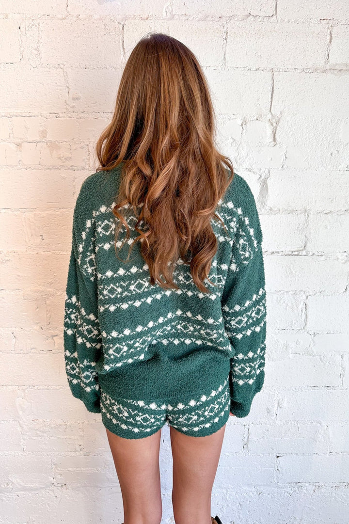 Teddy Winter Shorts, Shorts, Holiday Shorts, Matching Set, Two Piece Set, Adeline Boutique, Holiday Set