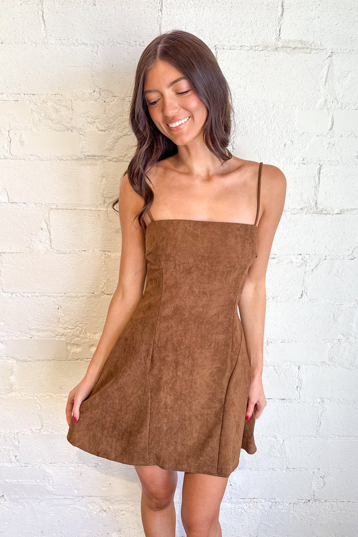The Cocoa Suede Mini Dress, Suede Dress, Fall Styles, Adeline Boutique, Dallas Boutique, Mini Dress, Thanksgiving Styles, Boutique Dresses