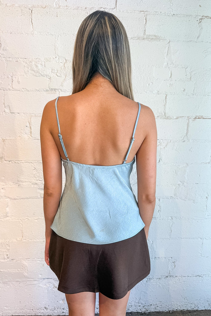 Lace Top, Going Out Top, Blue Top, Blue Lace Tank