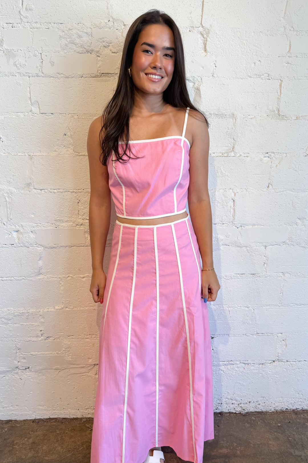 The Palm Beach Midi Skirt, adeline boutique, dallas boutique, boutique