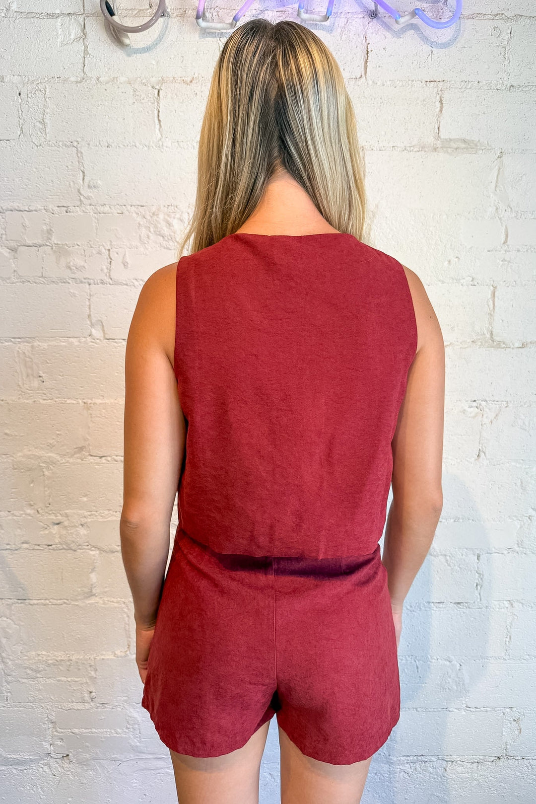 mini red skort