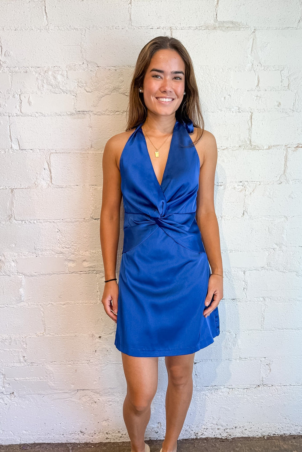The Valencia Dress Blue, Mini Dress, Date Night Dress