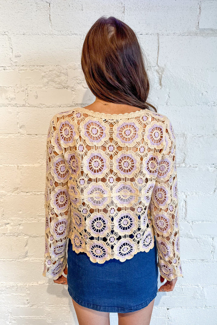 Turks & Caicos Crochet Top, Crochet Top, Long Sleeve Tops, Spring Tops, Spring Styles, Women's Boutique, Dallas Boutique, Adeline Boutique, Tops