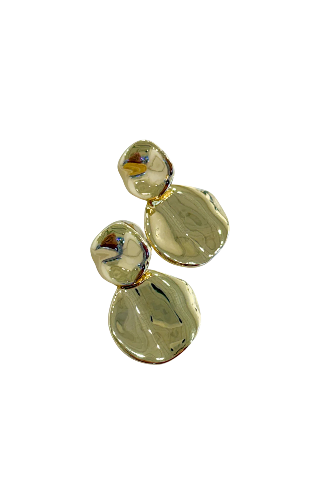 Double Circle Drop Earrings