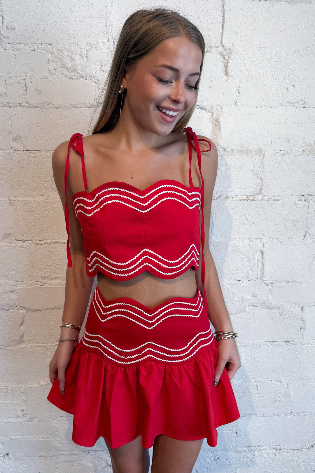 Varsity Skort, adeline boutique, dallas boutique, boutique