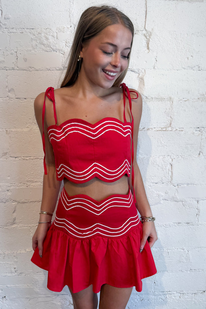 Varsity Skort, adeline boutique, dallas boutique, boutique