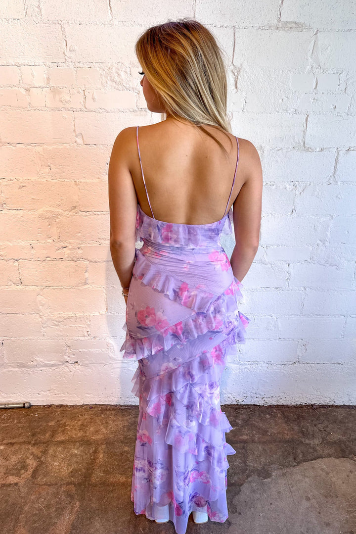 Veronica Ruffle Maxi Dress, Maxi Dress, Wedding Guest Dress, Ruffle Dress, Summer Dress, Adeline Boutique, Dallas Boutique, boutique Dresses