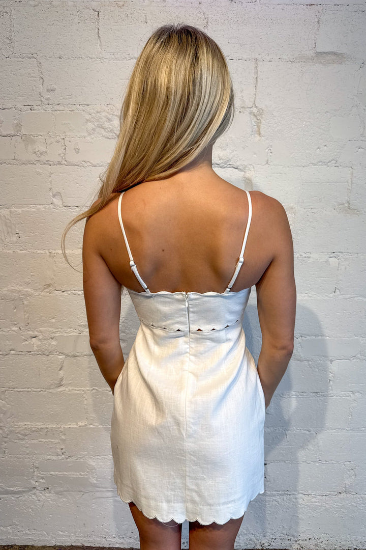 Charmed Edges Dress, White Dresses, Adeline Boutique, Dallas Boutique, Boutique Dresses, Bridal Dress