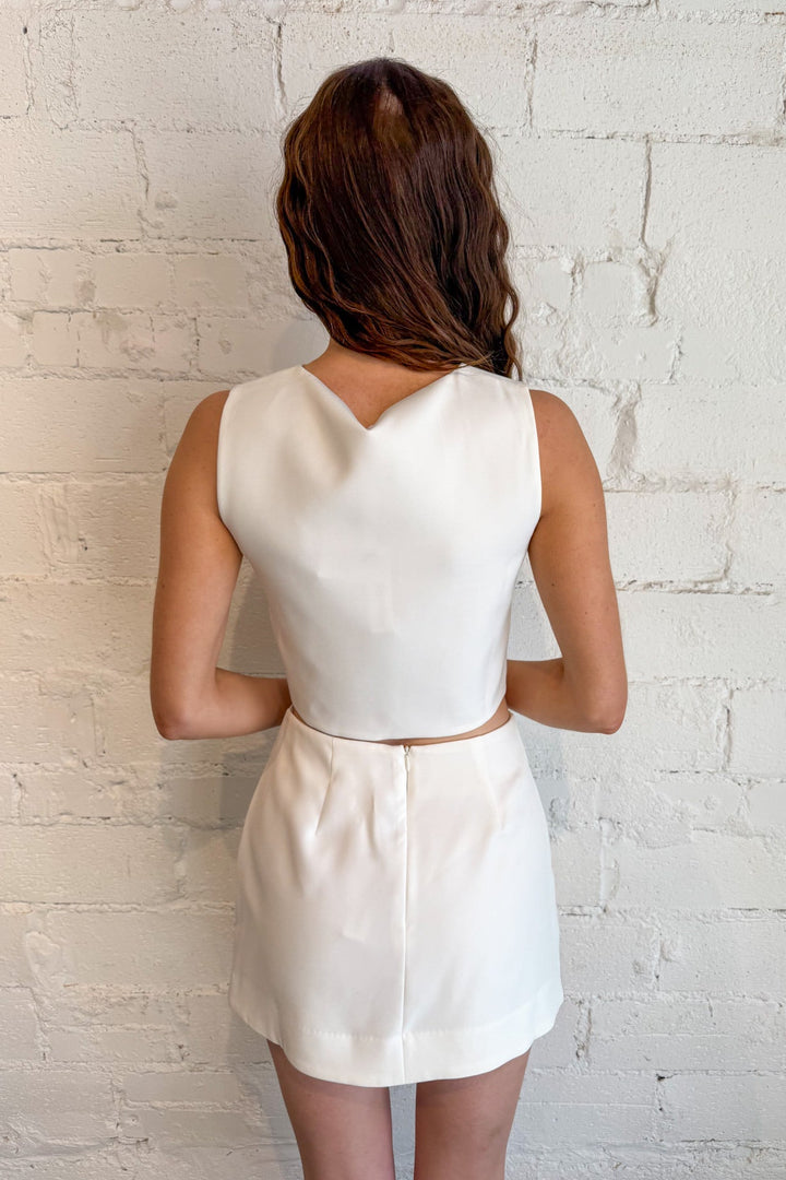 Crepe Wavy Top, Two Piece Set, Sets, Matching Sets, Adeline Boutique, Dallas Boutique, Valentine's Styles, Red Suit