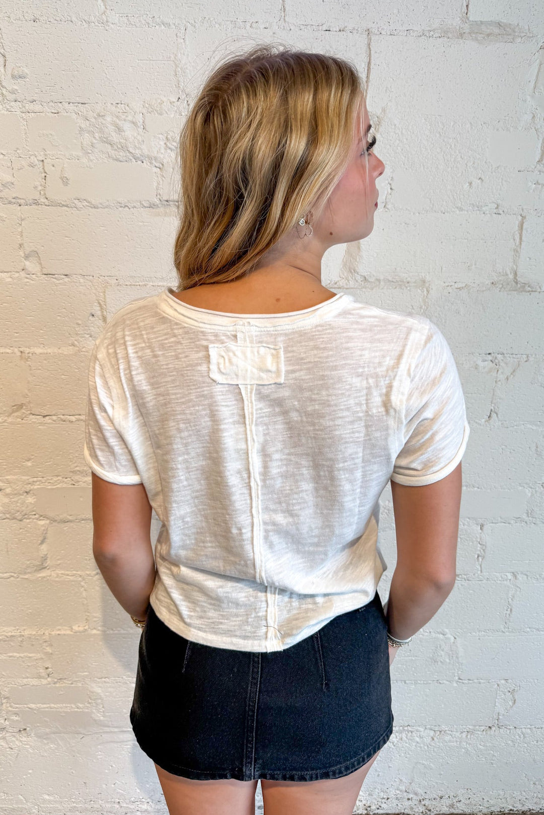 Free People Take 2 Tee, Basic Tee, Basic Tops, Vnecks, Plain Tee, Adeline Boutique, Dallas Boutique, Shirts, Tops, Women's Boutique, Women's Fashion, Free People Tops