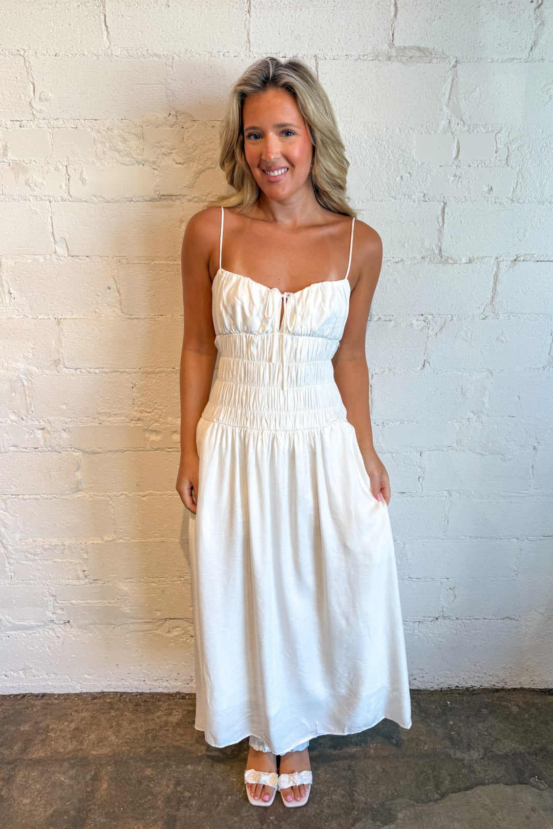 Let's Have Sorbet Maxi Dress, Maxi Dress, Wedding guest Dress, Yellow Dress, Adeline Boutique, Dallas Boutique, Boutique Dresses, Summer Styles, Vacation Dresses