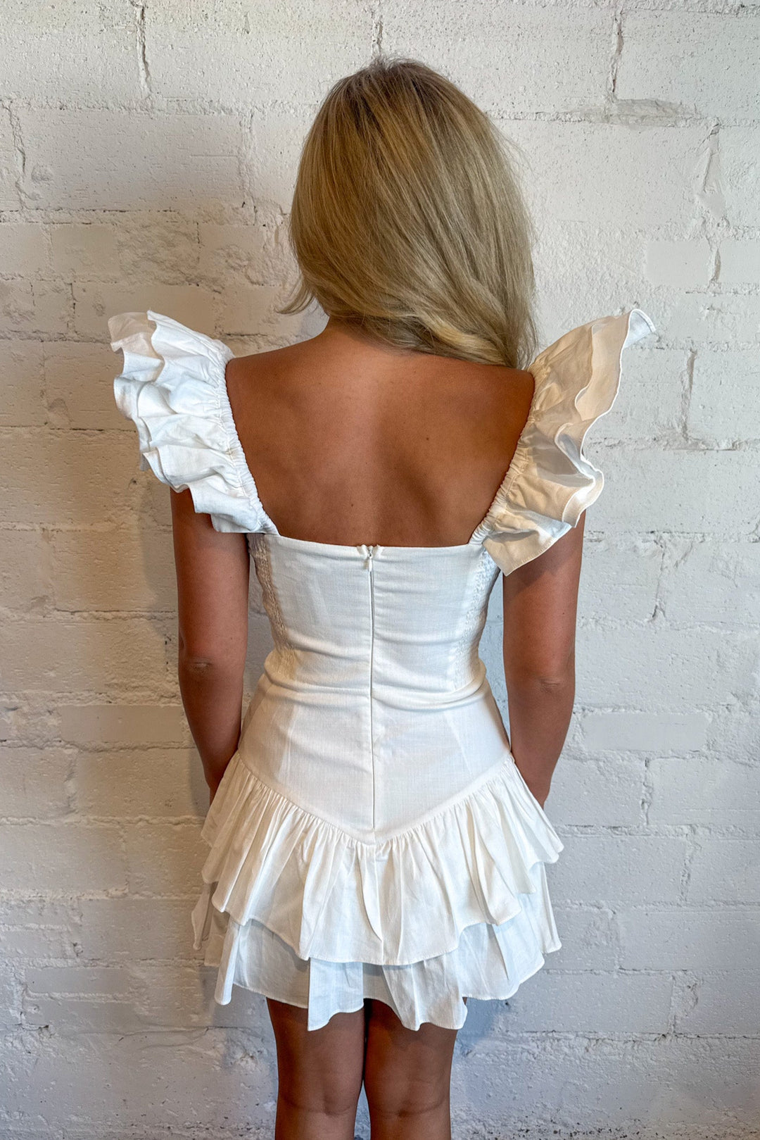 The Hazel Romper Dress, Romper Dress, Denim Dress, Boutique Dresses, Dallas Boutique, Gameday Outfit, Adeline Boutique