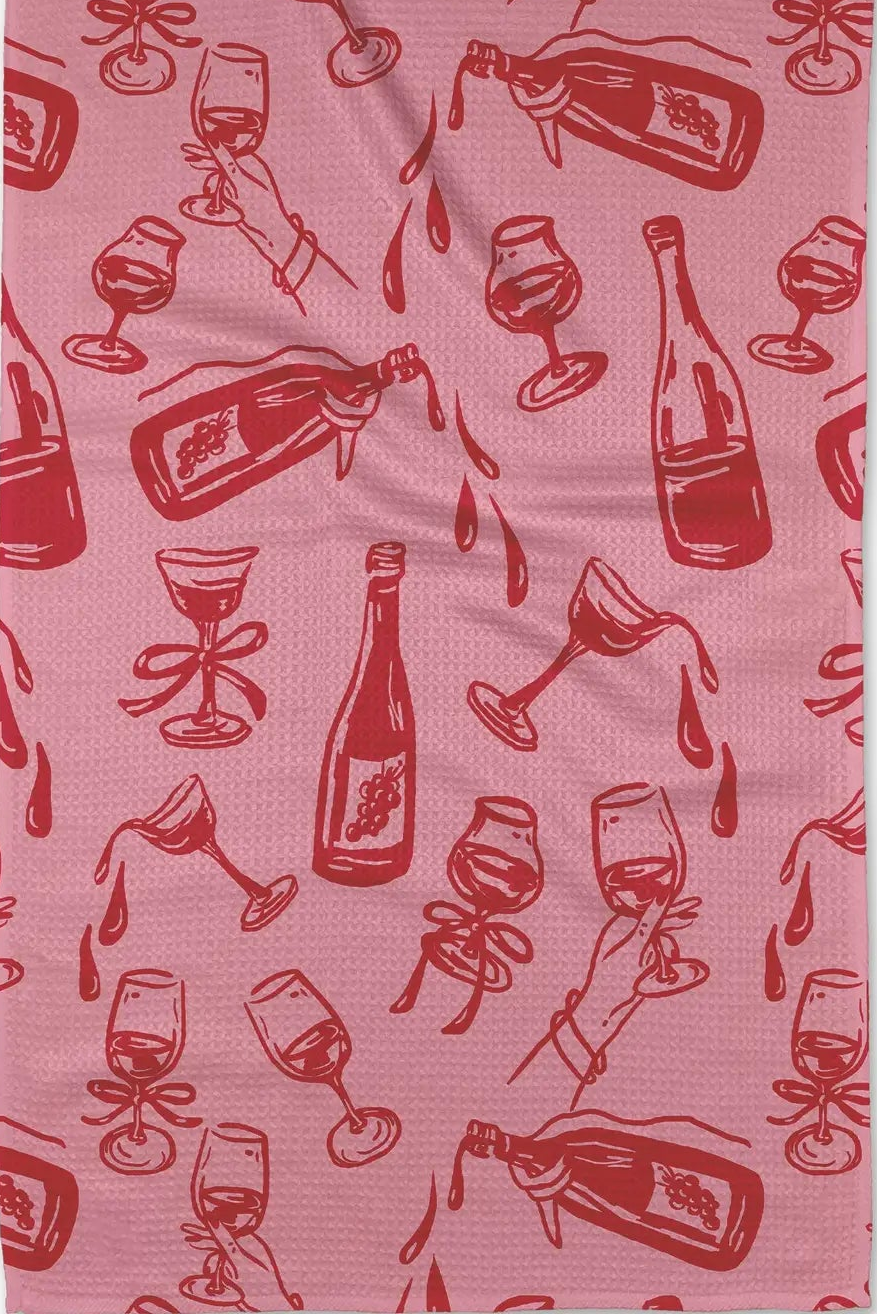 Wining and Dining Tea Towel, Towels, Accessories, Adeline Boutique, Dallas Boutique, Gift Ideas