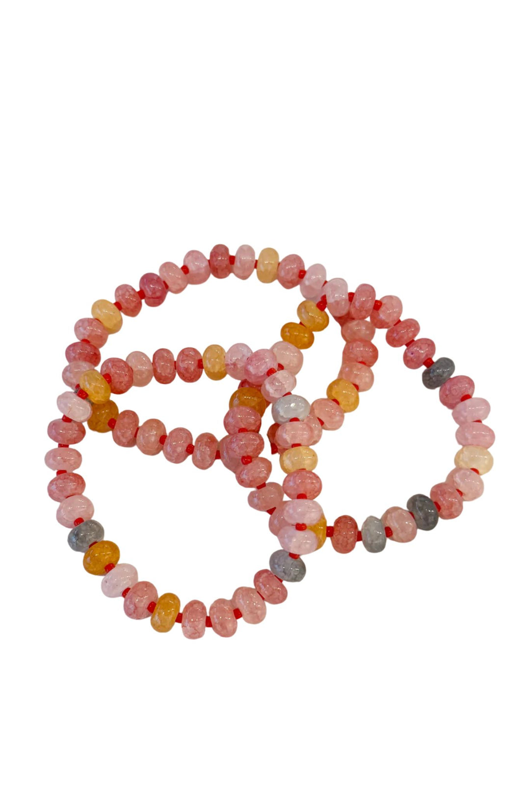 3 Pack Multicolor Beaded Bracelets
