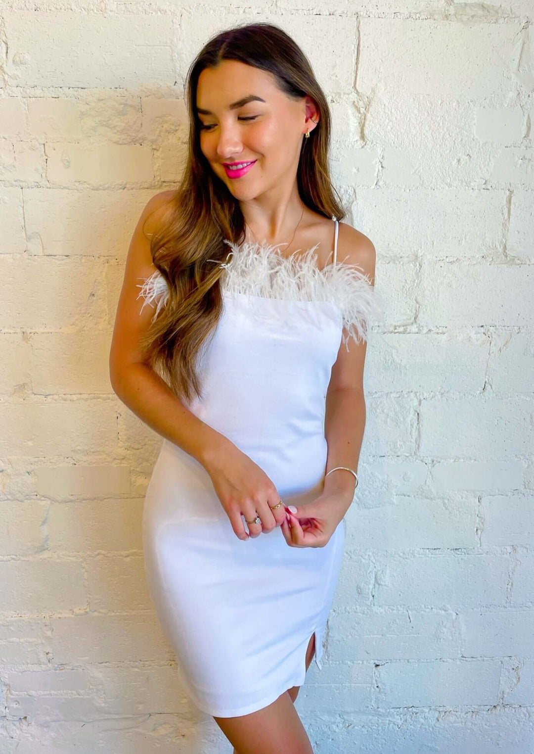 One Wish Feather Dress, Dresses, Adeline, Adeline, dallas boutique, dallas texas, texas boutique, women's boutique dallas, adeline boutique, dallas boutique, trendy boutique, affordable boutique
